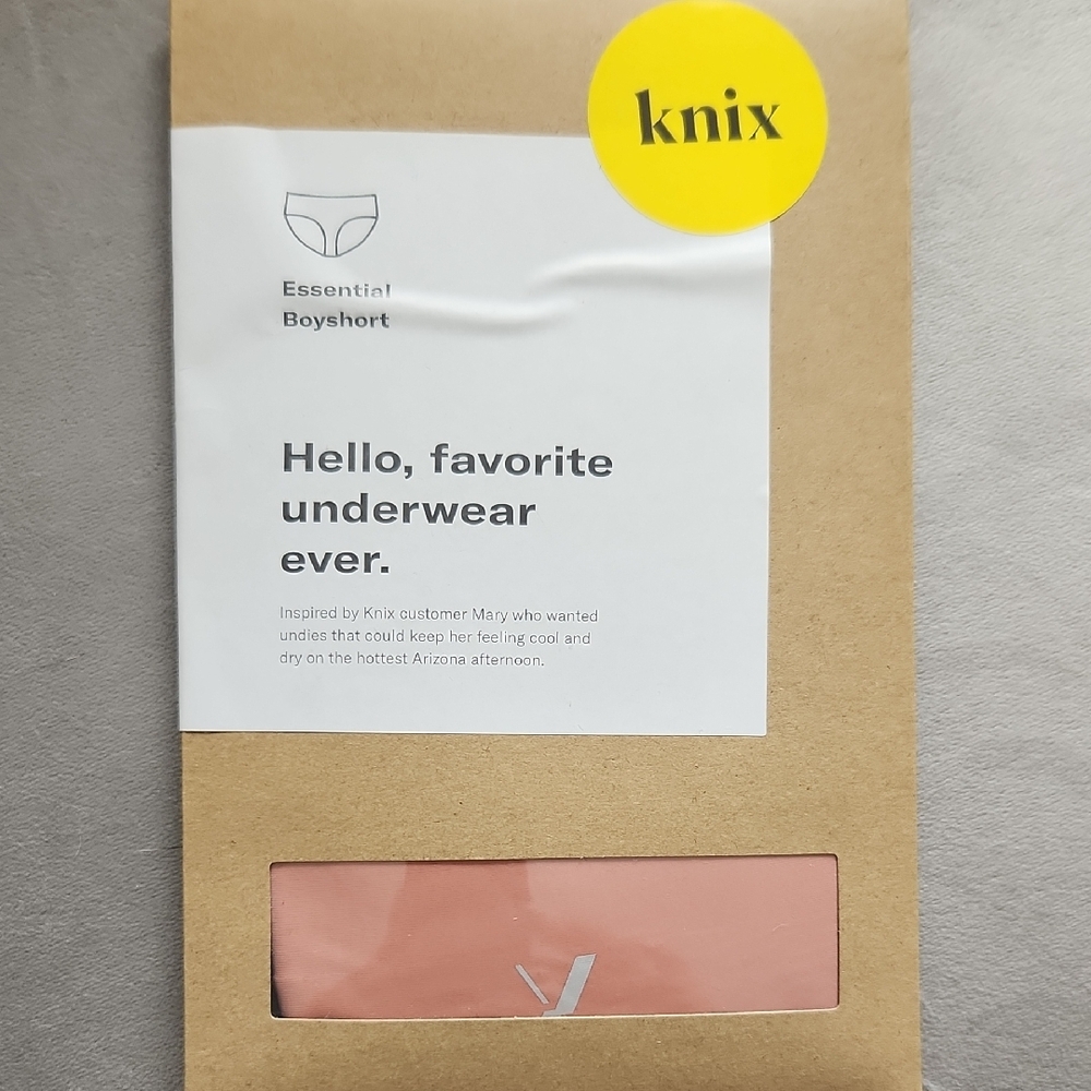 Knix Essential Boyshort Underwear in Pink Ginger